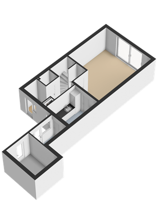 Floorplan - Thijs van der Lindenstraat 4, 2202 VP Noordwijk